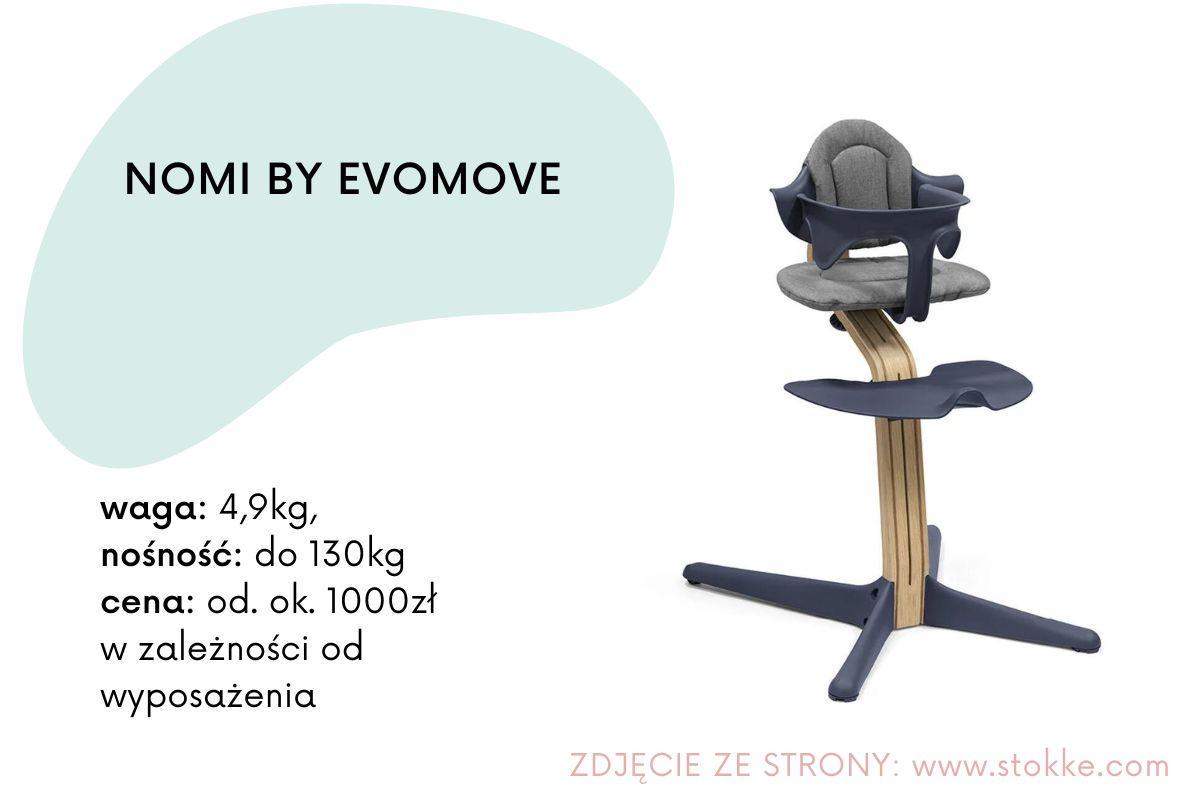 Krzesełko do karmienia Nomi by Evomove