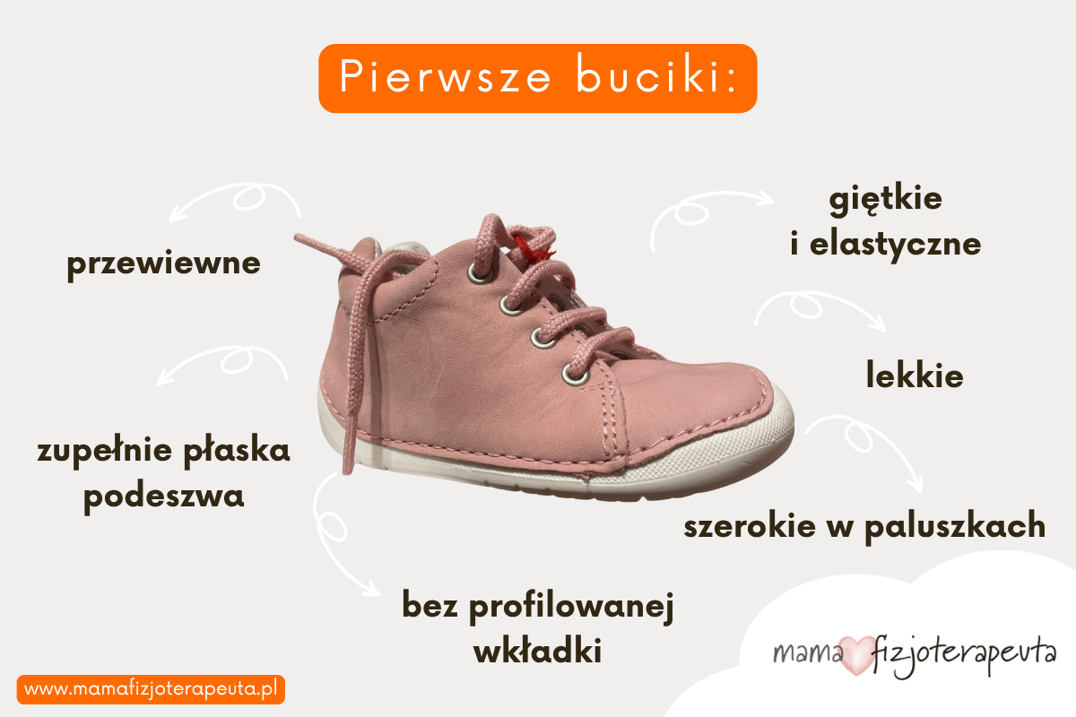 Cechy pierwszych bucików dla dziecka. Pierwsze buty do nauki chodzenia.