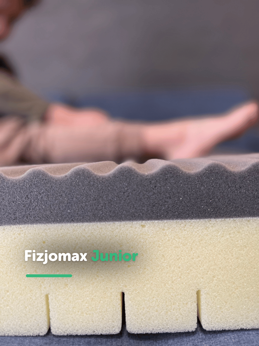 Cztery konfiguracje i dwa poziomy podparcia materaca Fizjomax Junior