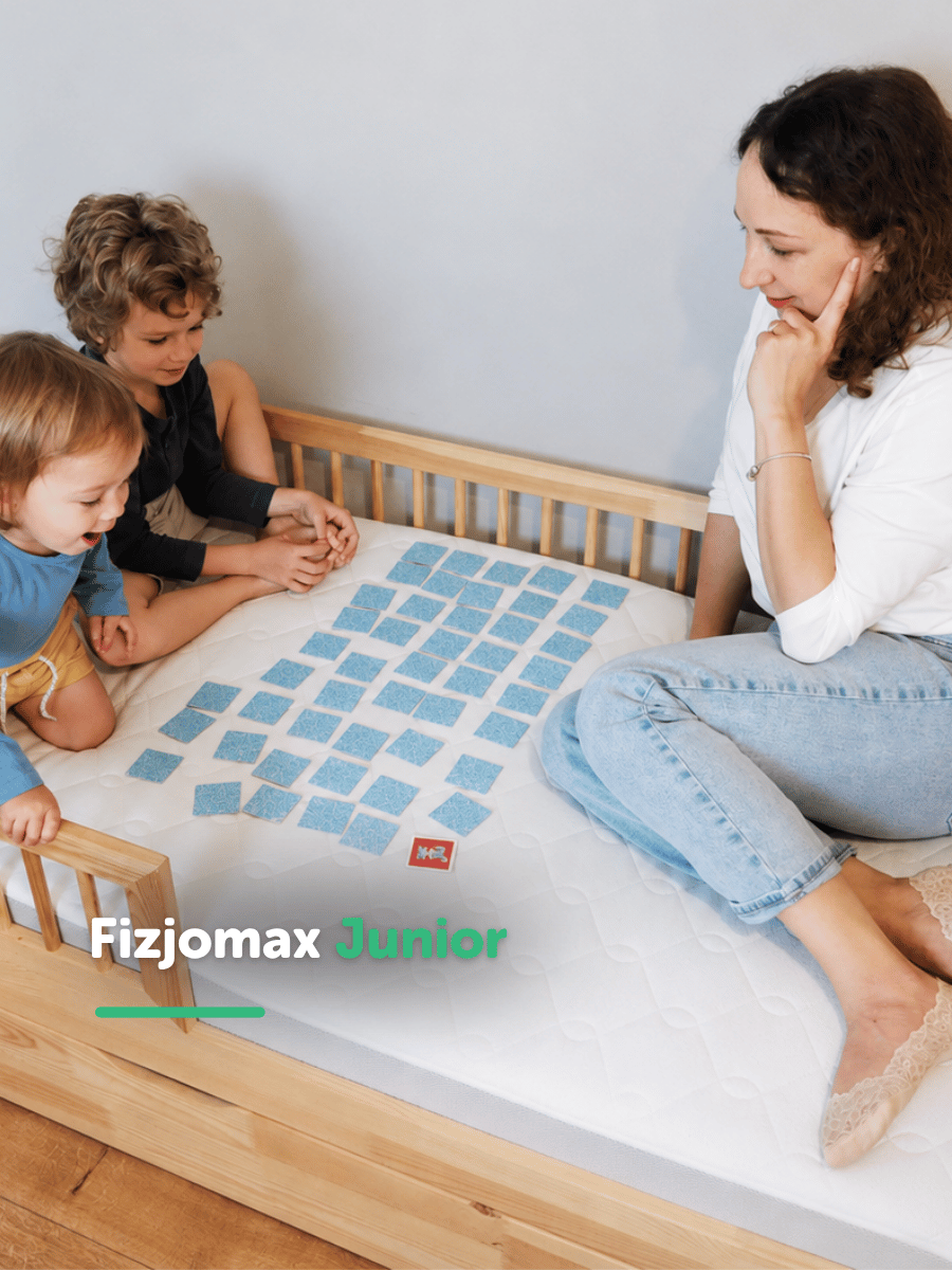 Materac Fizjomax Junior przeznaczony także do wspólnego zasypiania rodzica z dzieckiem